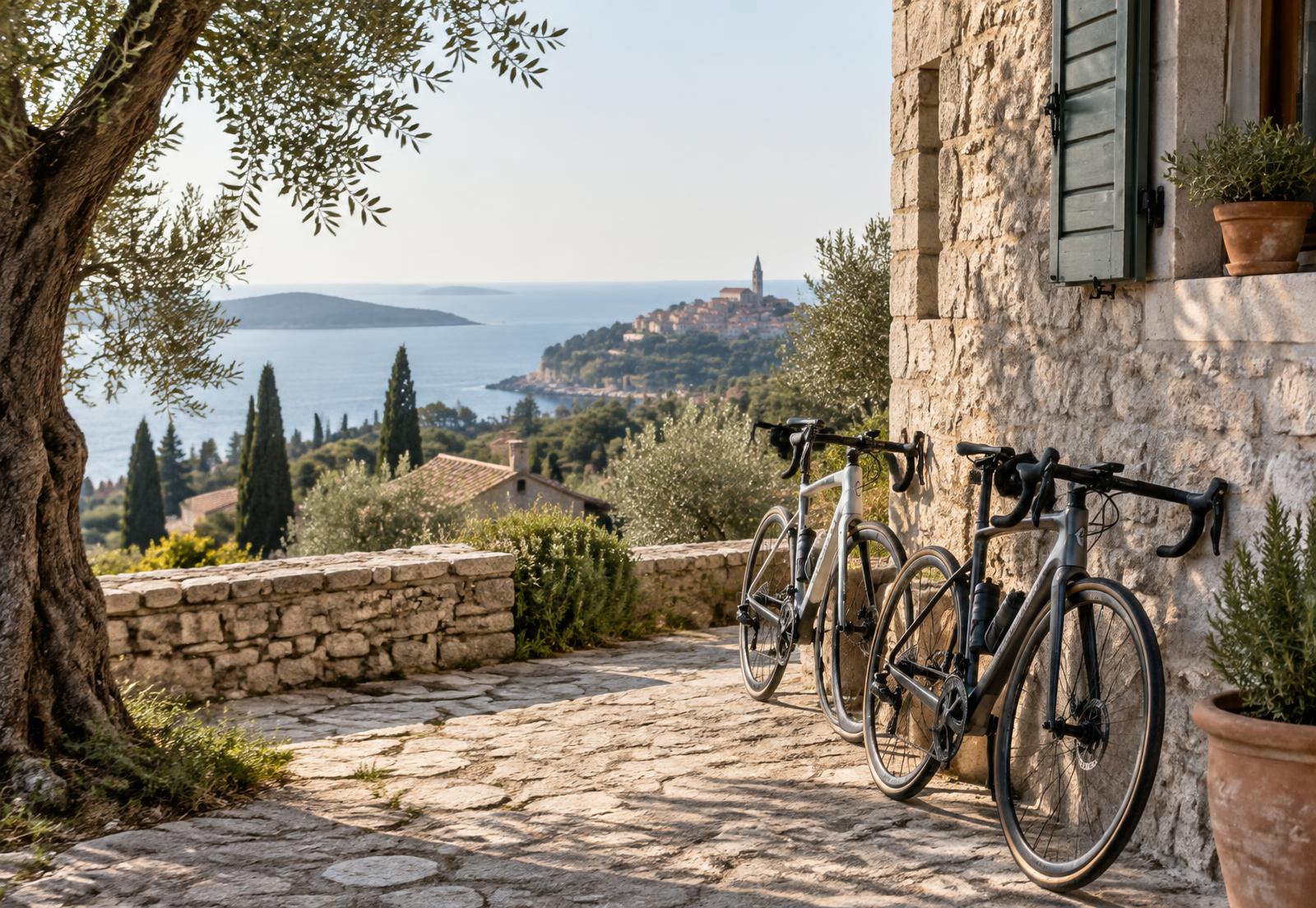 Cycling on the Istrian coast