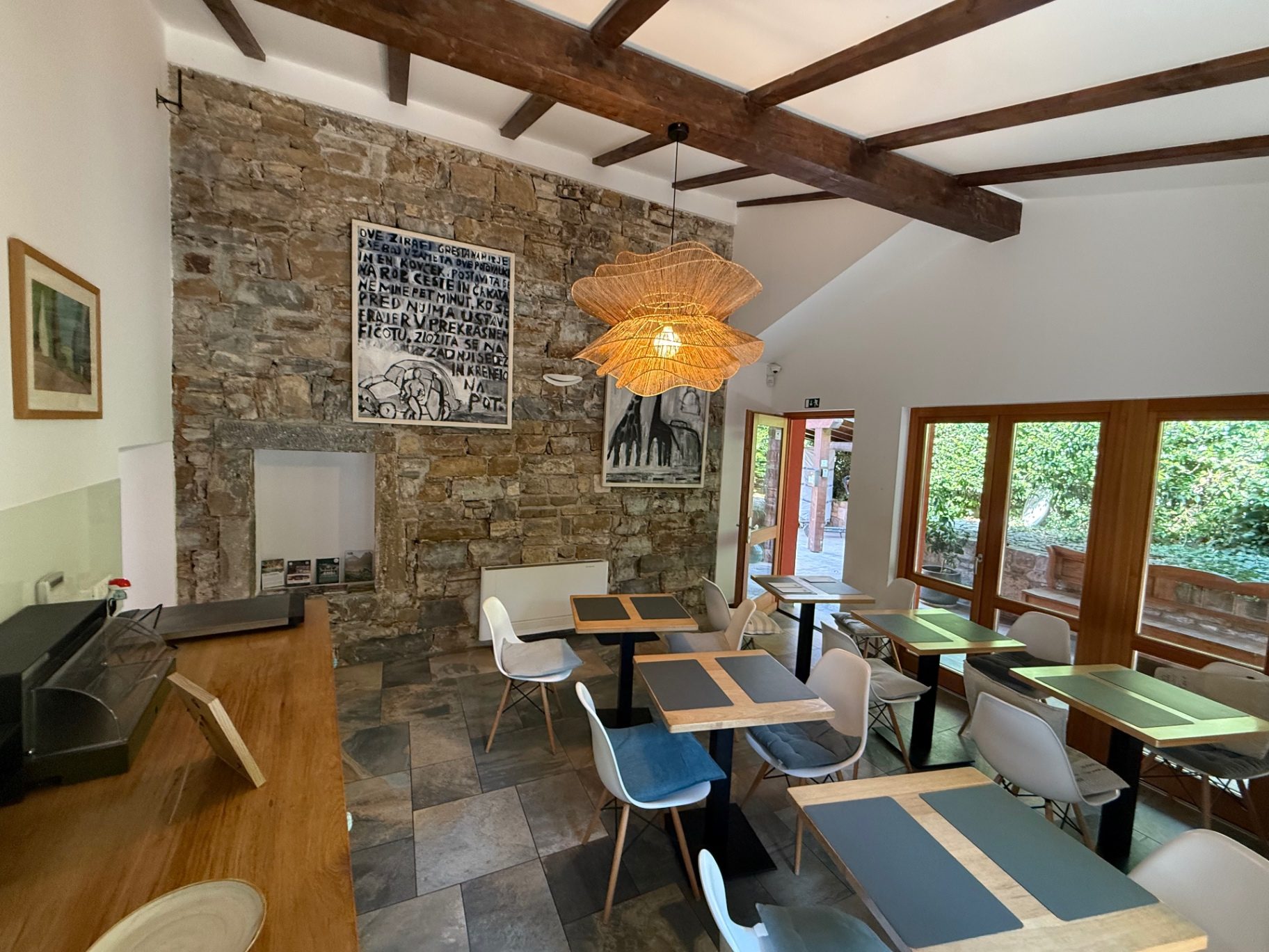 Private rear terrace